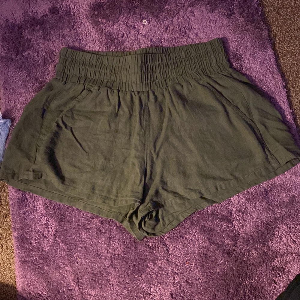 High rise Green RSQ shorts